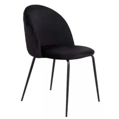 GENERICO - Silla Velvet Alicia NEGRO