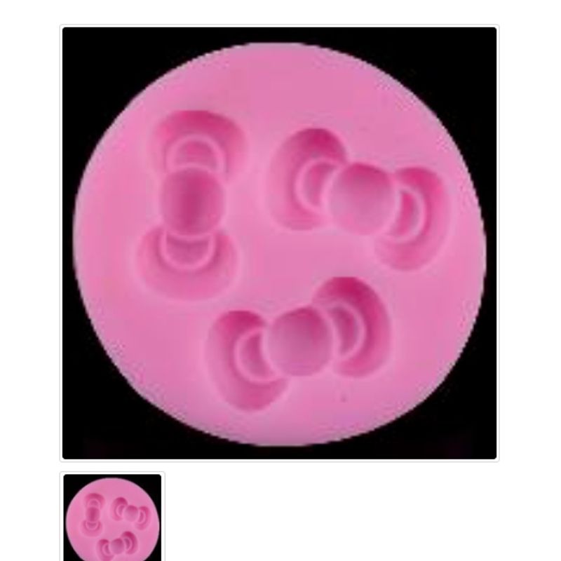 GENERICO - Molde Para Fondant Silicona Forma Lazo