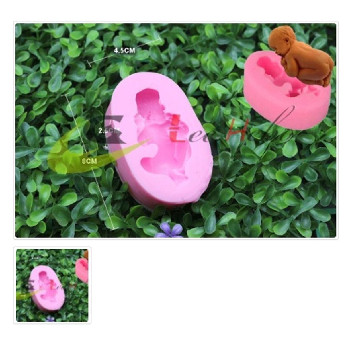 GENERICO - Molde Para Fondant Silicona Forma Bebe-Guagua