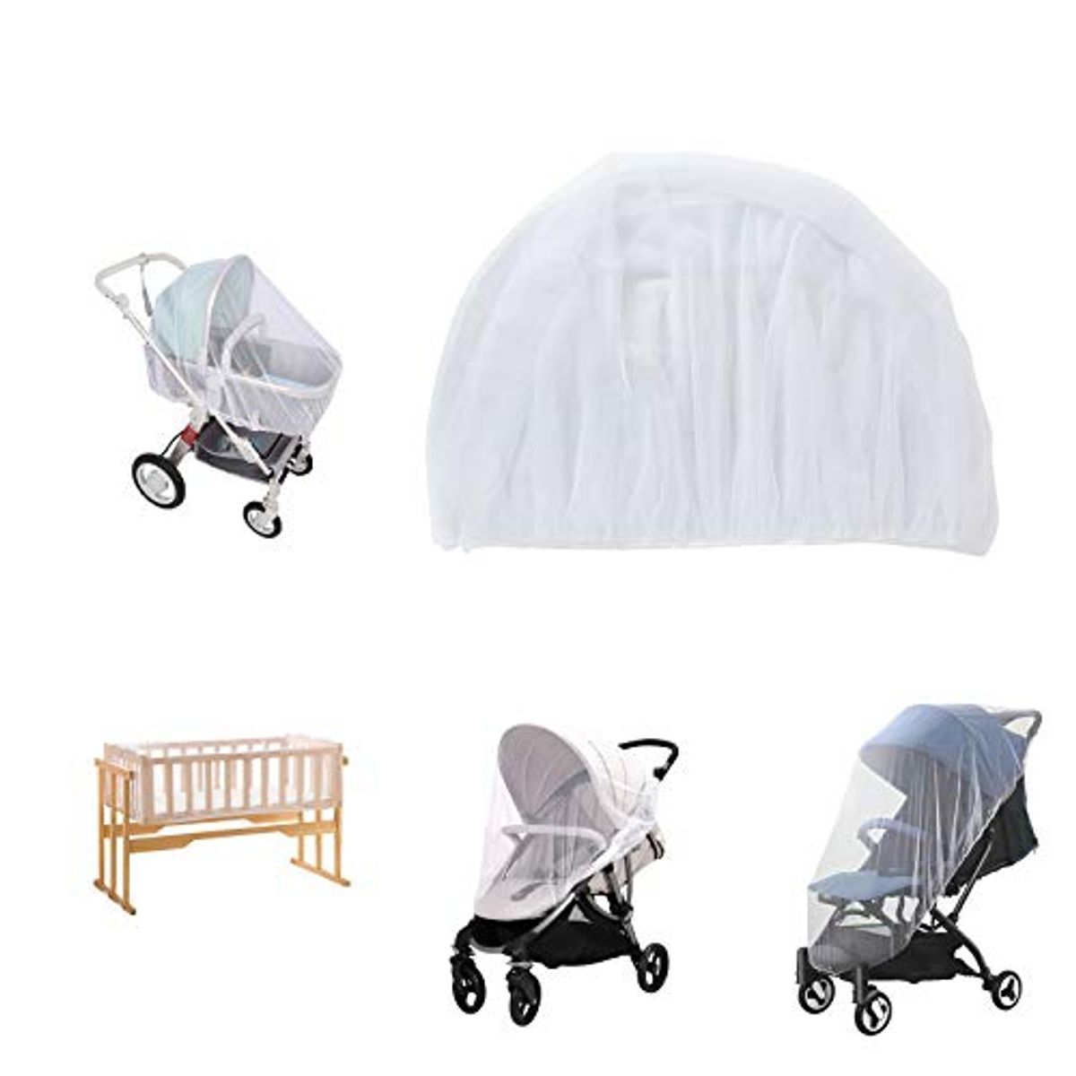 GENERICO - malla mosquitero cubre coche de bebe