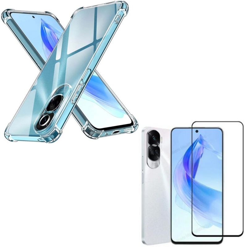 GENERICO - Carcasa Transparente Reforzado Para Honor 90 Lite + Lamina V.