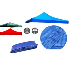 GENERICO - Carpa Lona Repuesto De Toldo 3x3 Color Rojo