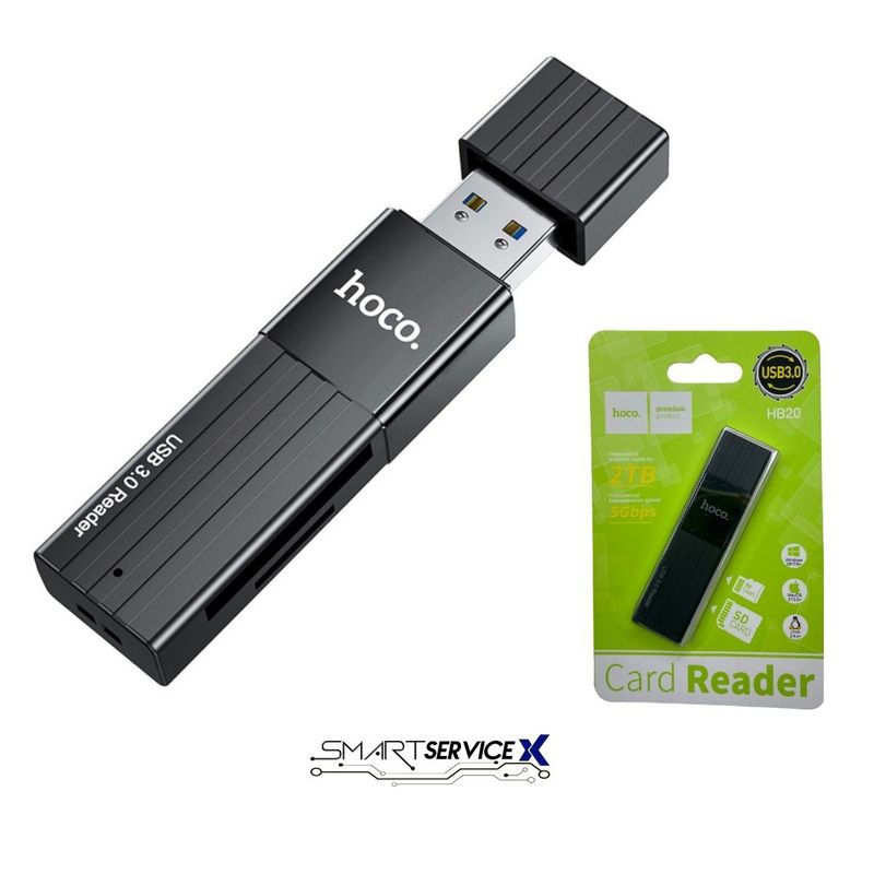 HOCO - LECTOR DE TARJETAS SD HOCO HB20 USB 3.0