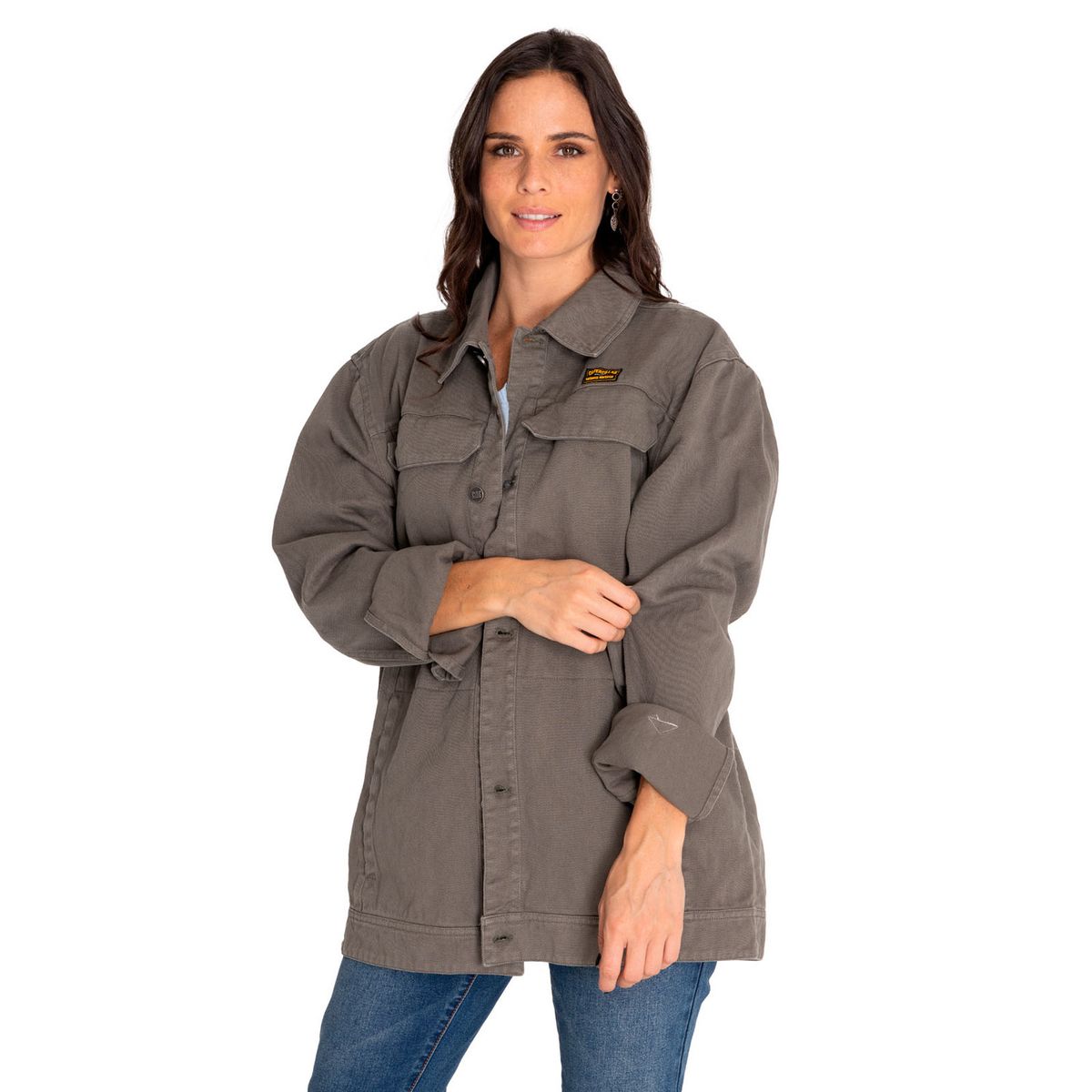 CAT - Chaqueta Unisex Heritage Uniform Twill Shirt Verde CAT