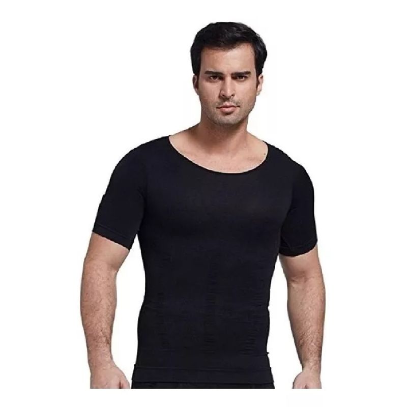 GENERICO - Poleras Compresión Hombre Faja Polera Reductora Hombre Manga XXL- XXXL