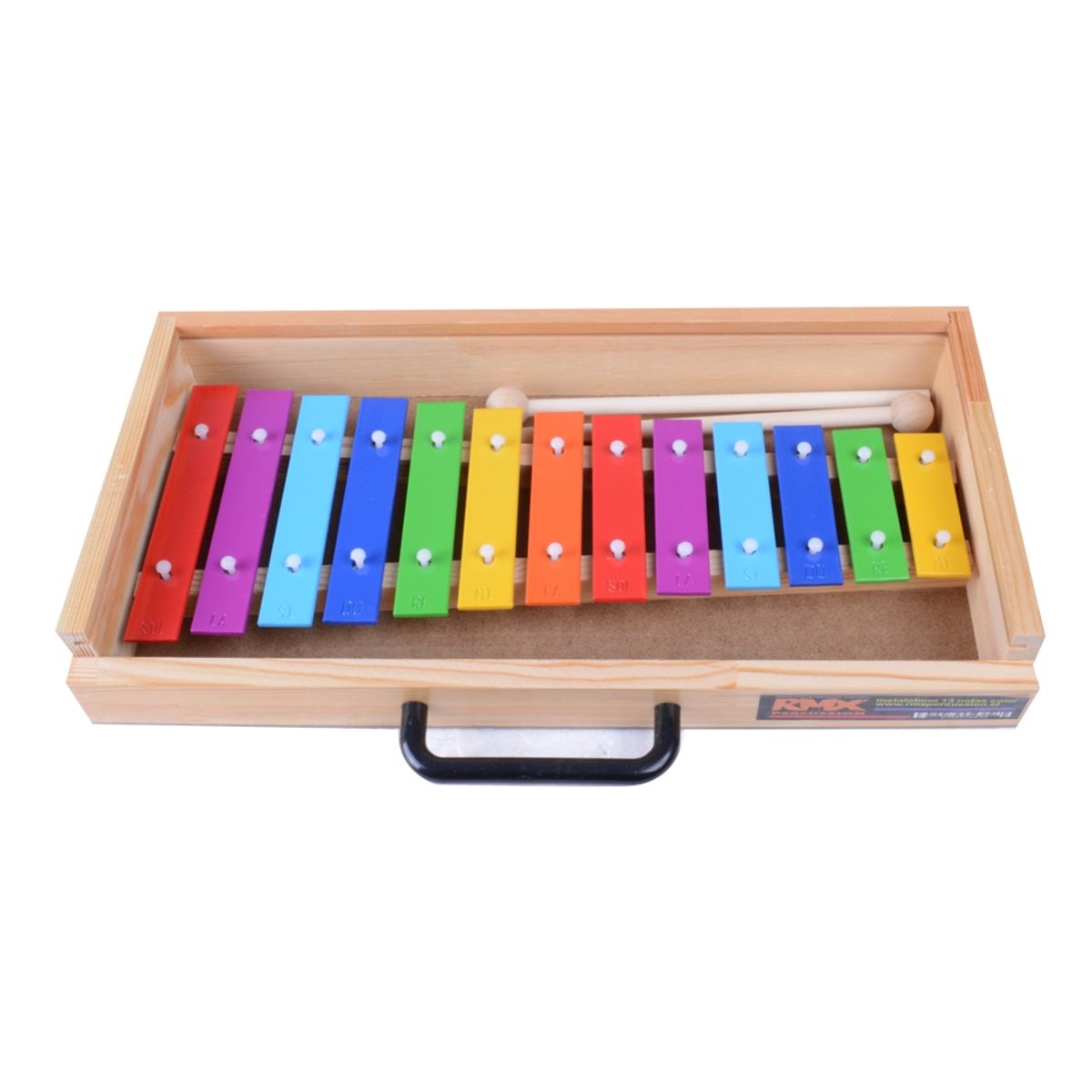 RMX - METALOFONO 13N COLORES CON CAJA DE MADERA RMX.