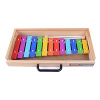 METALOFONO 13N COLORES CON CAJA DE MADERA RMX.