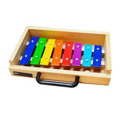 RMX - METALOFONO 8N COLORES CON CAJA DE MADERA RMX.