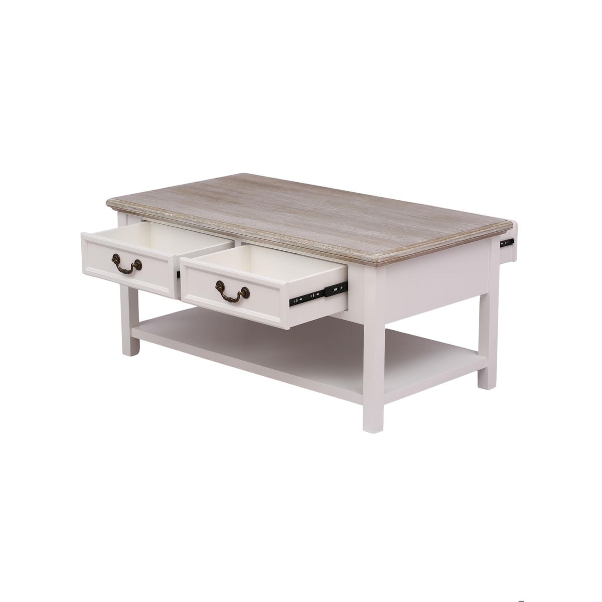ECOMUSO - MESA CENTRO CLASICO BLANCO CUBIERTA ALBAYALDE ECOMUSO EF16916
