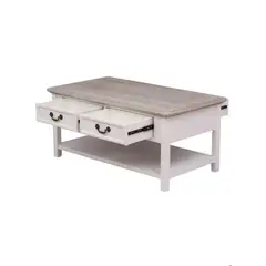 ECOMUSO - MESA CENTRO CLASICO BLANCO CUBIERTA ALBAYALDE EF16916