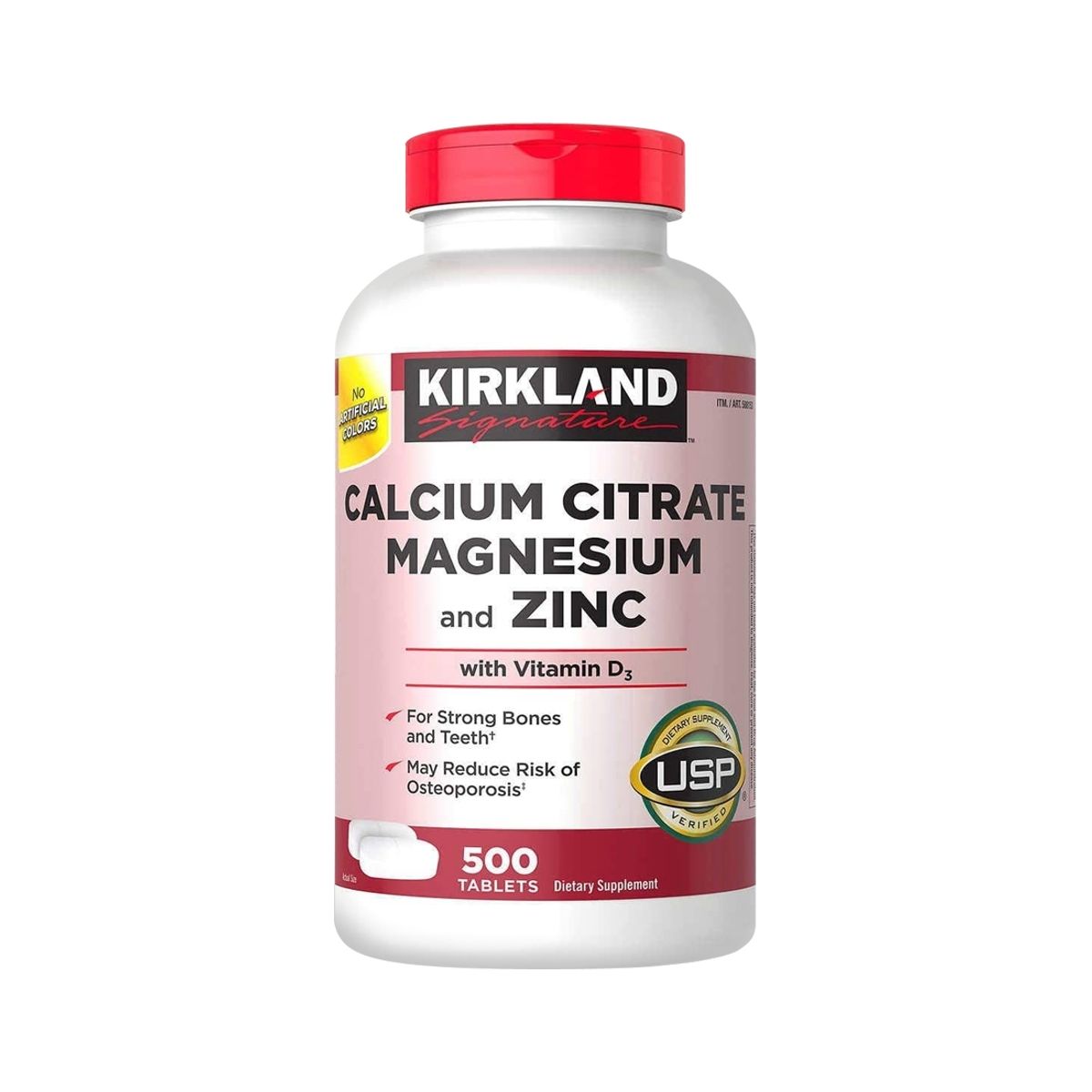 KIRKLAND - Calcium,Magnesium and Zinc 500 Tabs - Kirkland