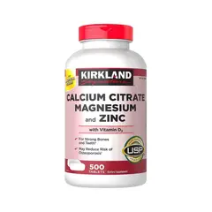 KIRKLAND - Calcium, Magnesium and Zinc 500 Tabs -
