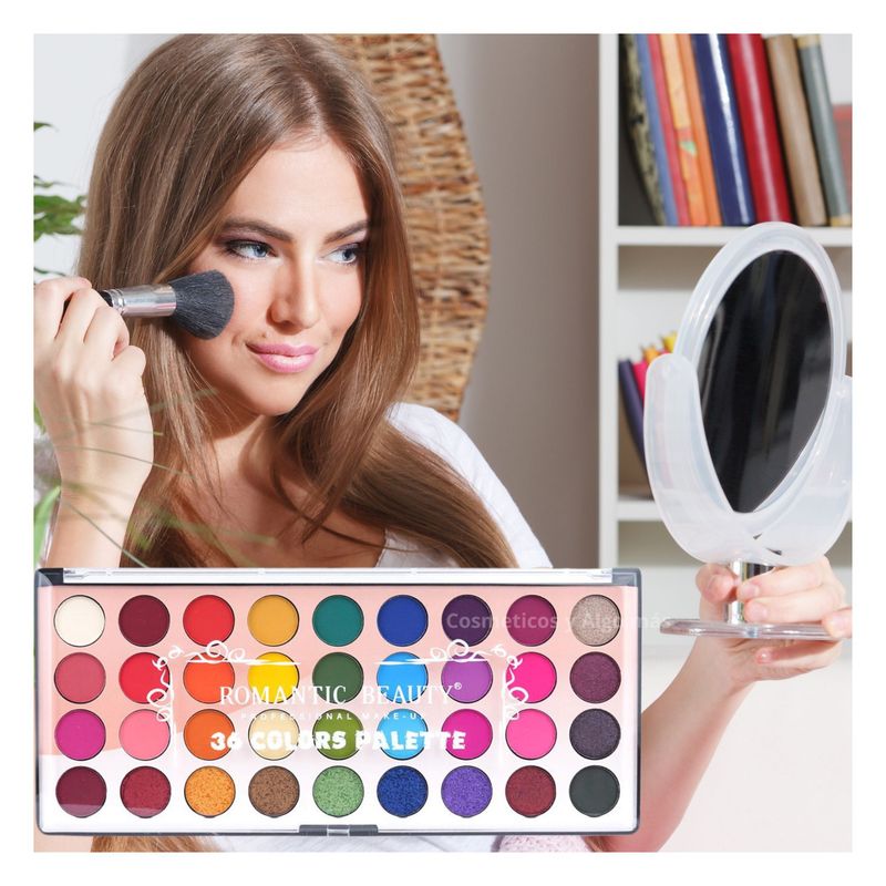 ROMANTIC BEAUTY - Paleta de sombras con 36 colores entre mates y shimmer.