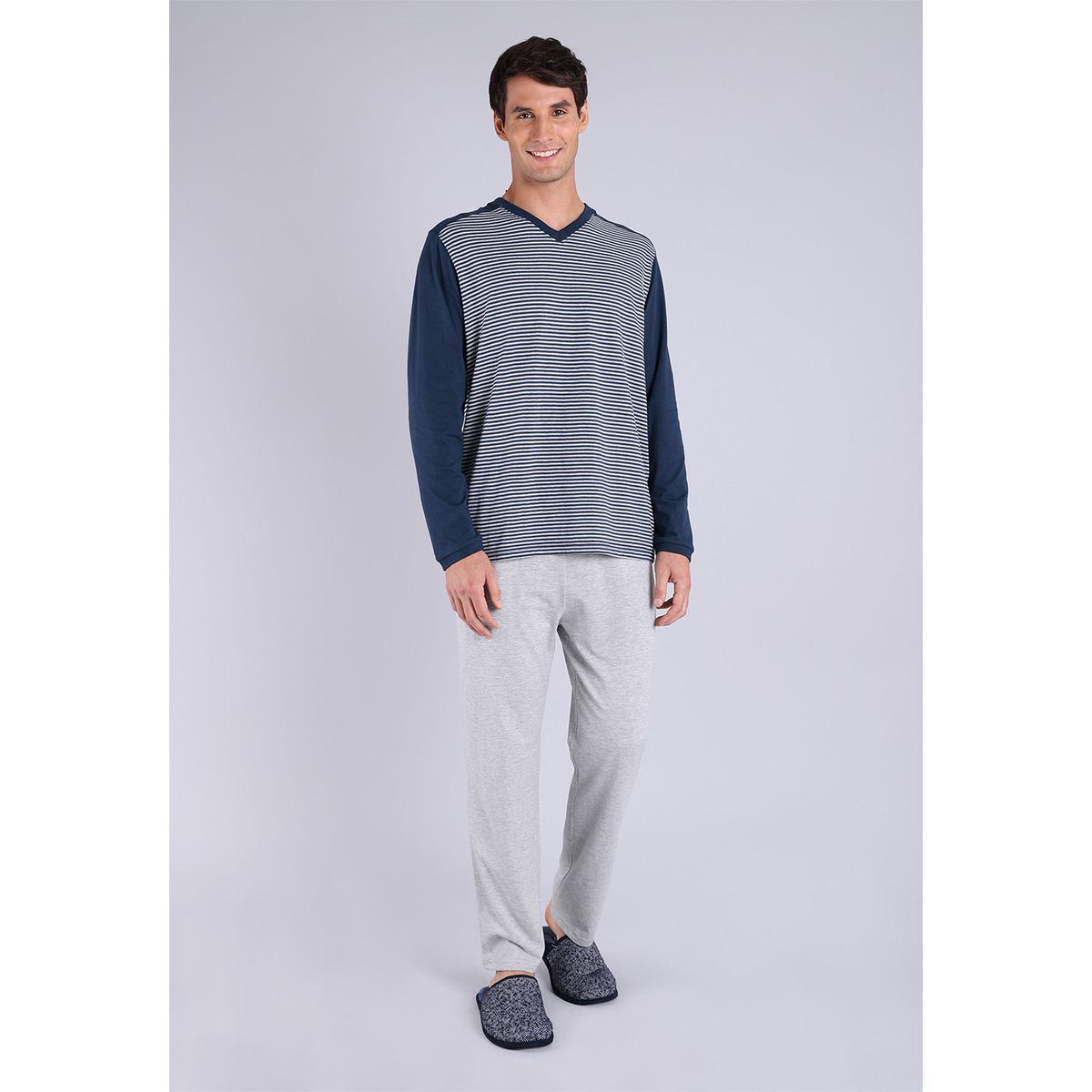 ARROW - Pijama Largo Cuello V Arrow ARROW