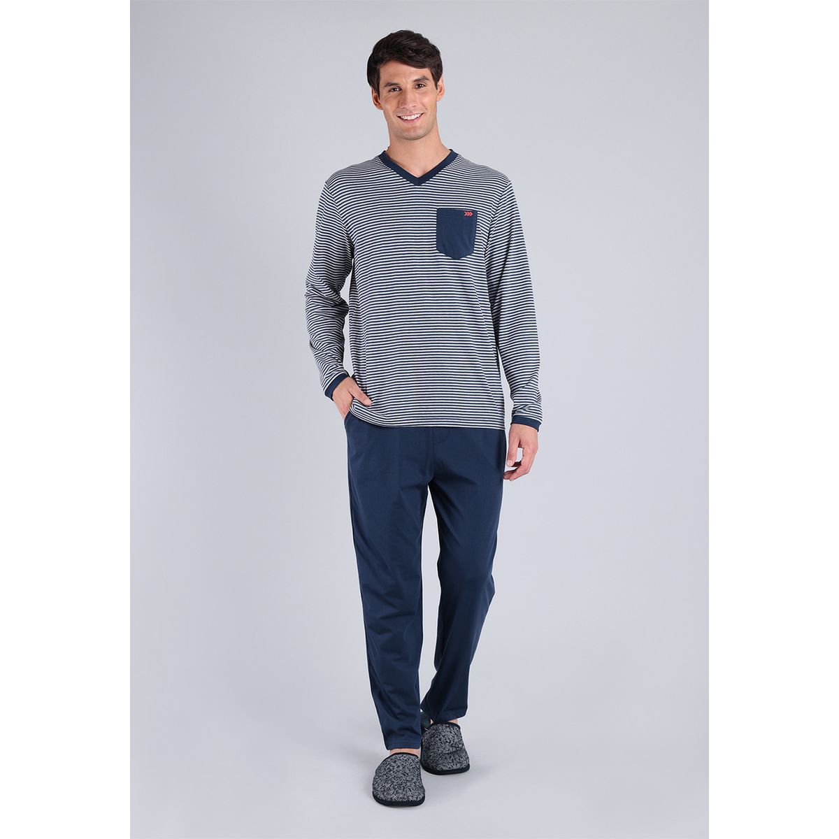 ARROW - Pijama Largo Cuello V Arrow ARROW