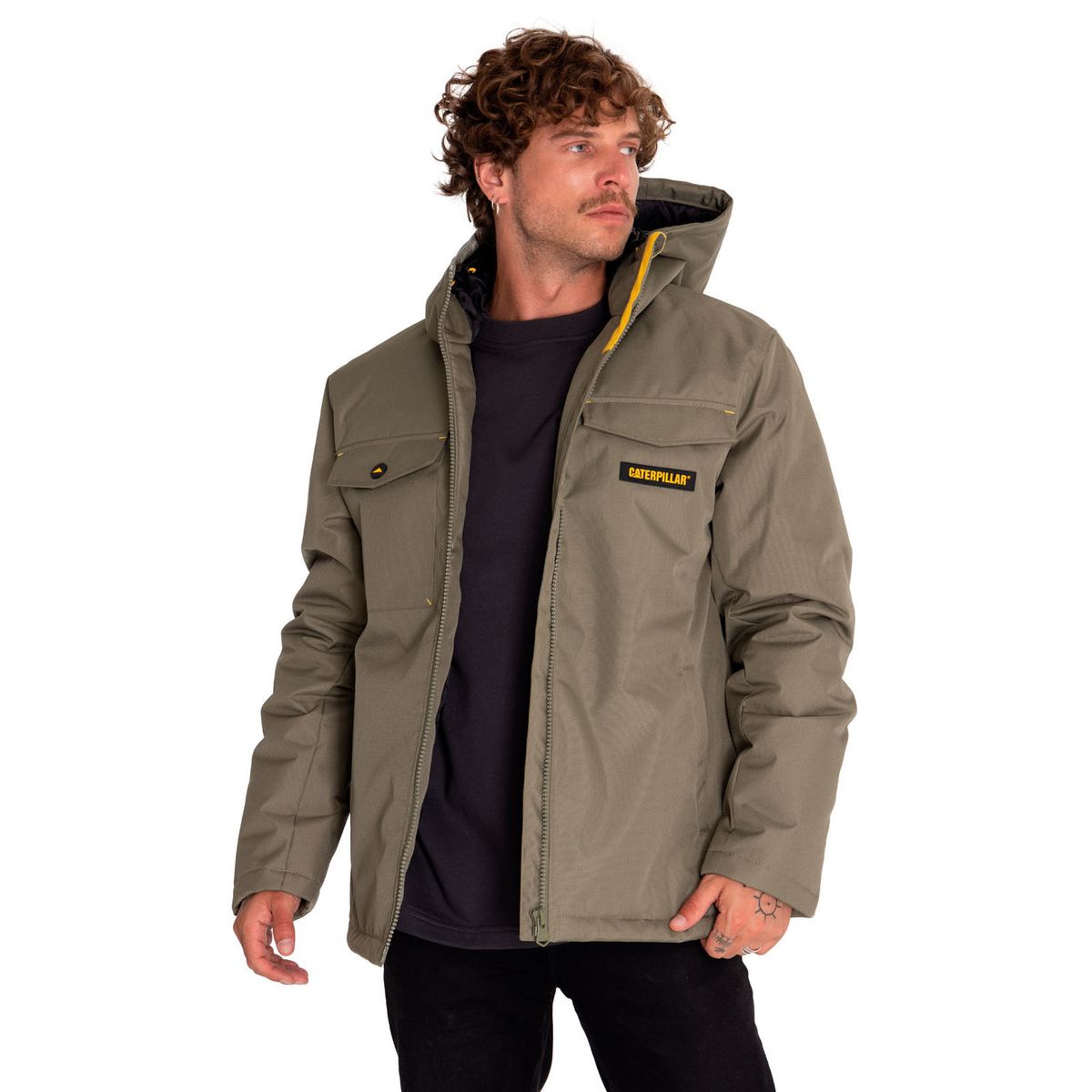 CAT - Chaqueta Hombre Heavyweight Insulated Hooded Verde CAT