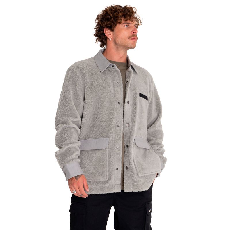 CAT - Polar Casual Hombre Sherpa Jacket Gris CAT