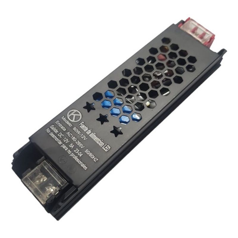 GENERICO - Fuente De Poder Profesional Cinta Camara Switch 12v-60w 5a