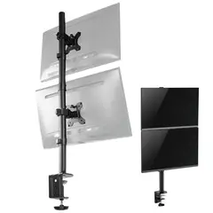 LINKON - Brazo Soporte Doble 2 Monitores Vertical Escritorio