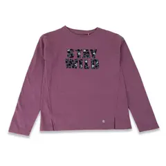 PILLIN - Polera Niña Ciruela - Púrpura