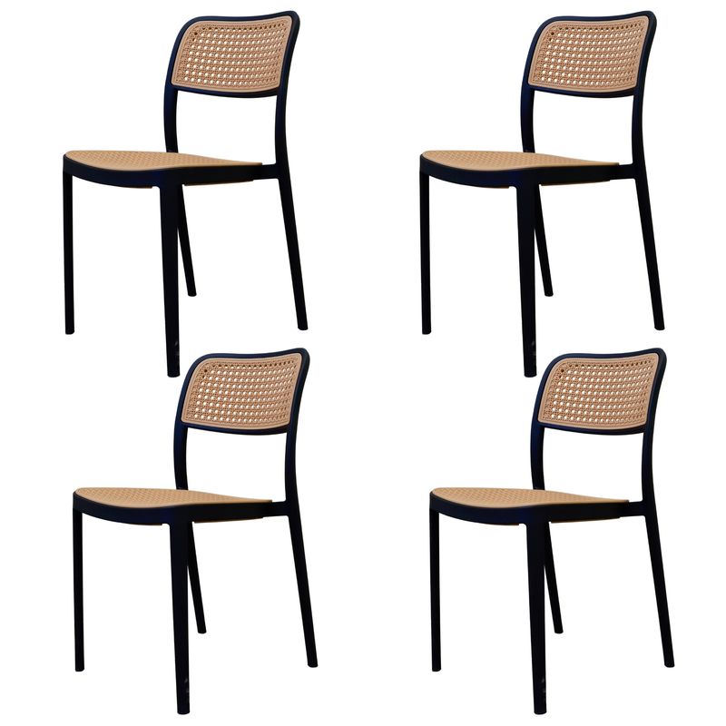 OH MI HOGAR - Pack 4 Sillas Aia Negro