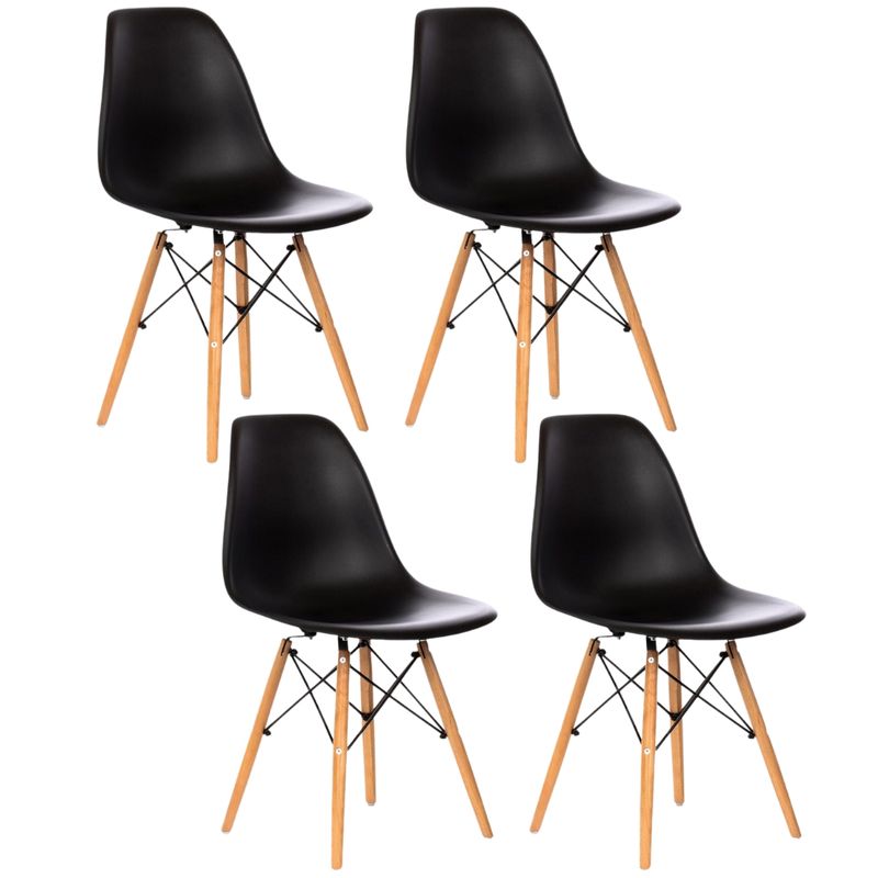 OH MI HOGAR - Pack 4 Sillas Eames Negro
