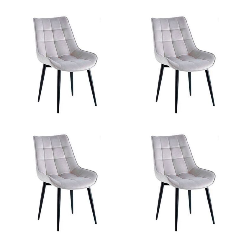 OH MI HOGAR - Pack 4 Sillas Macron Gris