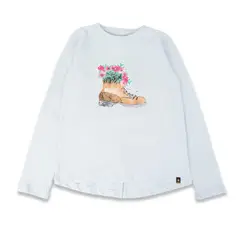 PILLIN - Polera Niña Celeste