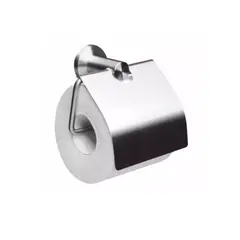 TAUMM - Porta Rollo Papel Higiénico Con Tapa De Acero Inoxidable