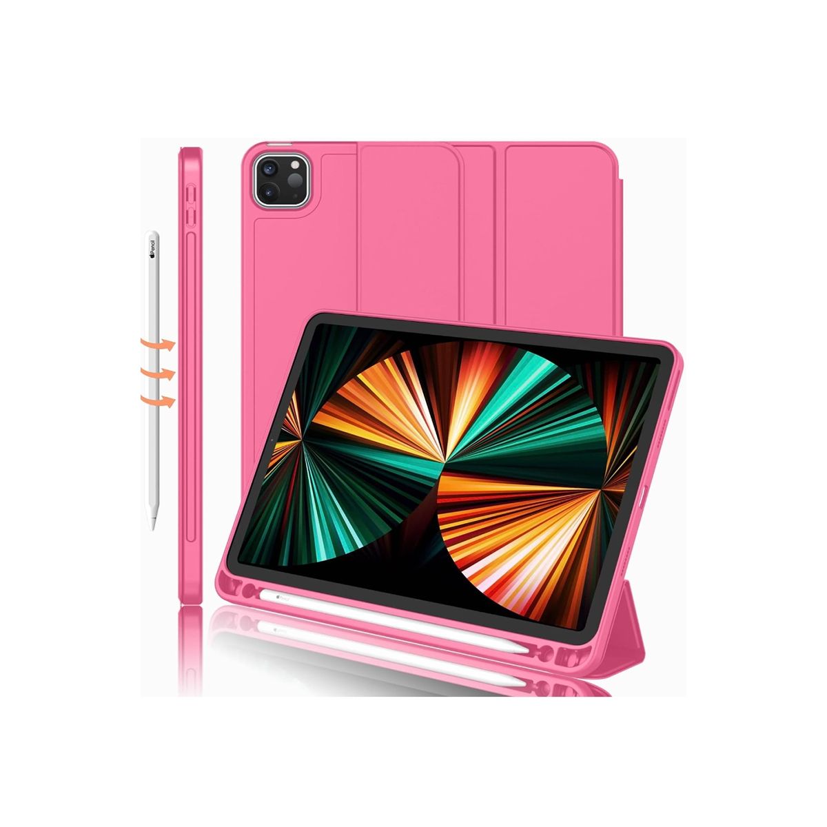 JOIGO - Carcasa Funda Smart Cover Para iPad 12.9 Fucsia