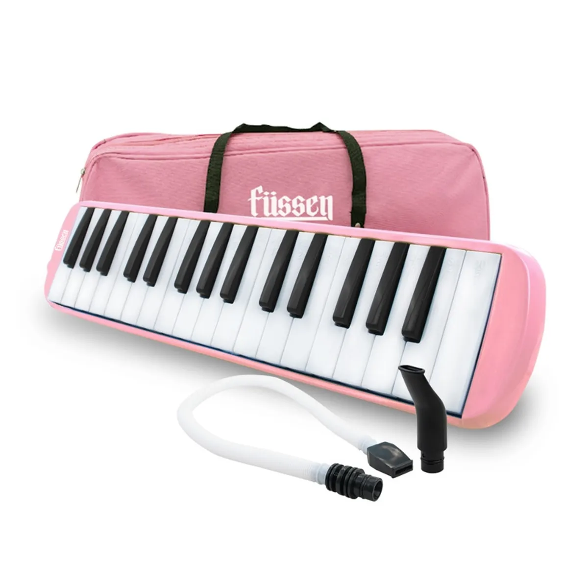 FUSSEN - Melodica 32 Notas Rosado Fussen Con Bolso