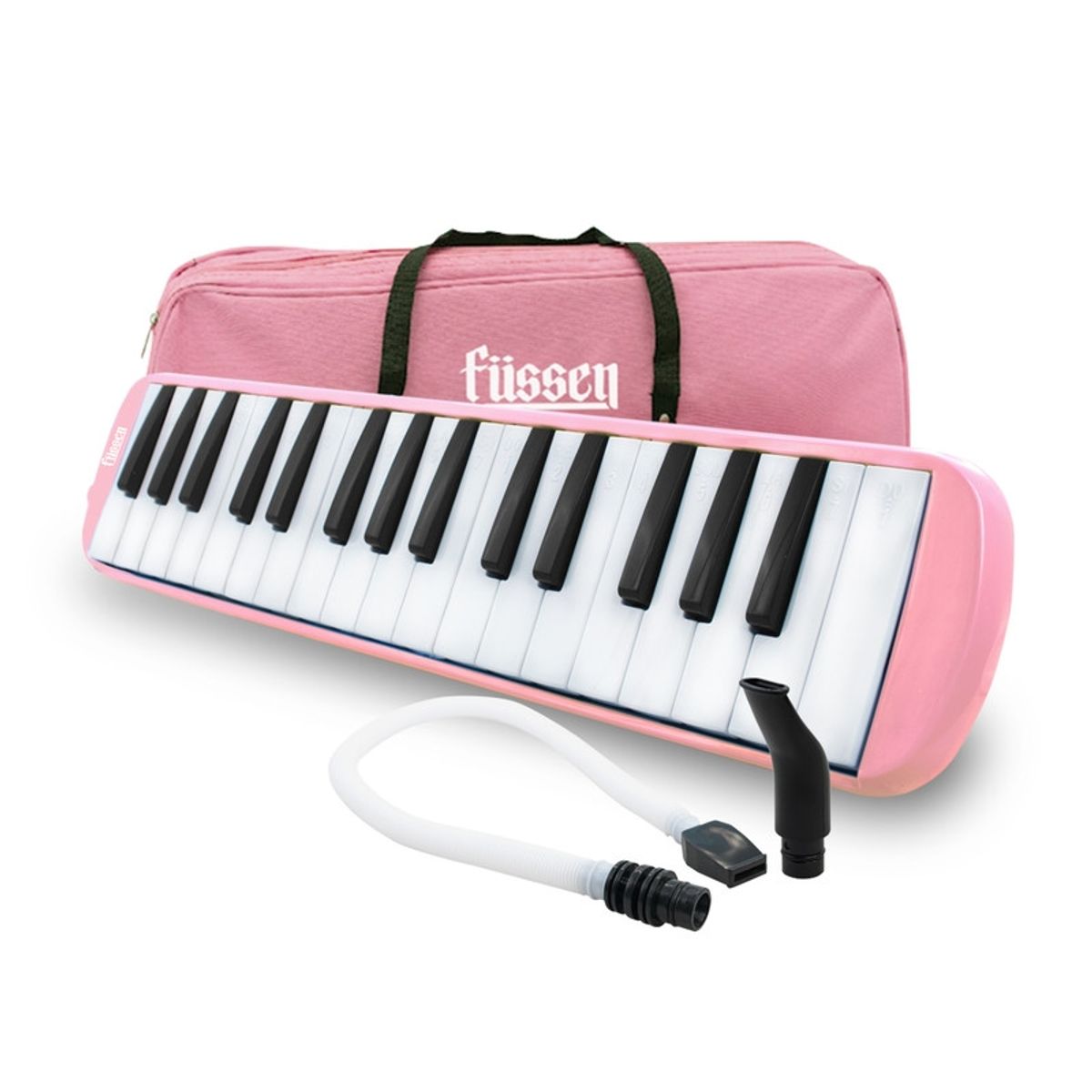 FUSSEN - Melodica 32 Notas Rosado Fussen Con Bolso