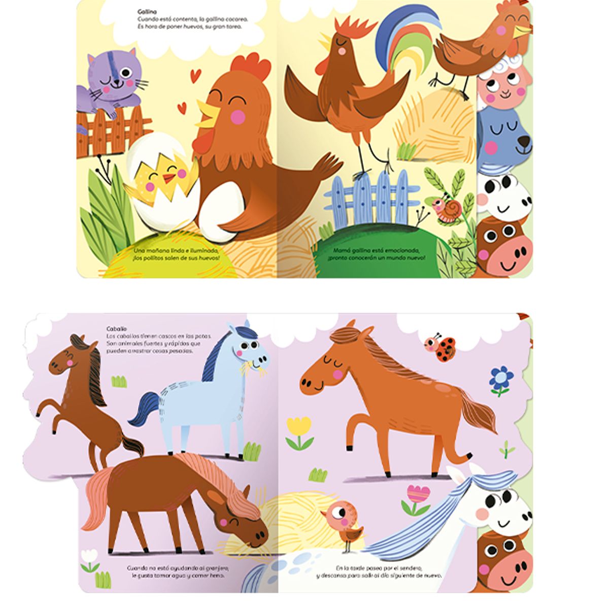 EDITORIAL CONTRAPUNTO - Con Pestañas - Animales De La Granja