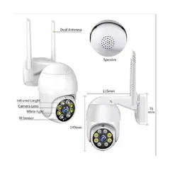 PHILCO - Cámara Ip Con Movimiento Infrarrojo Impermeable Wifi Full Hd