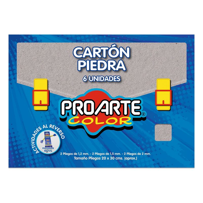 PROARTE - Carton Piedra 6pcs