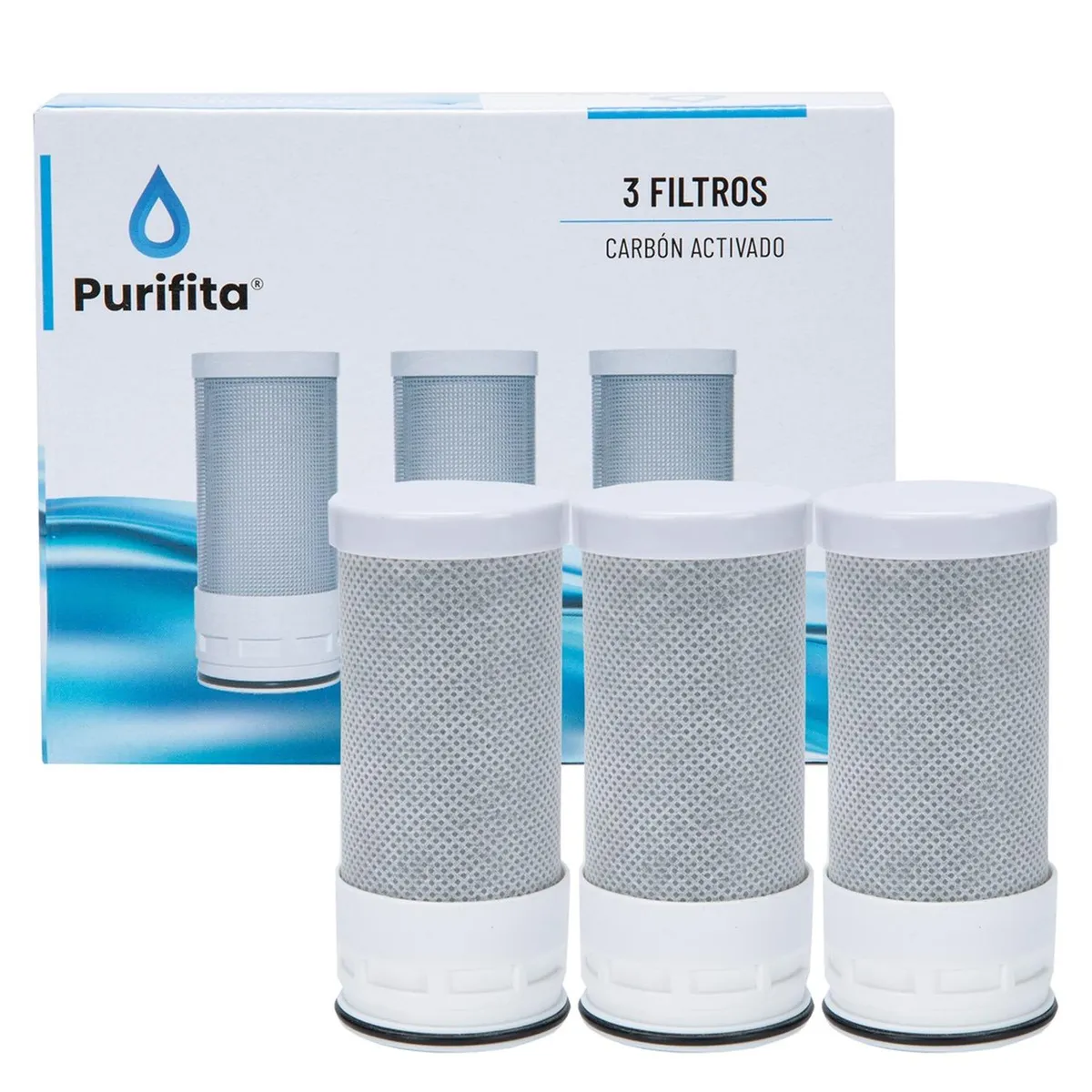 COREAQUA - Filtros Repuesto Para Purificador de Agua Llave Purifita x3