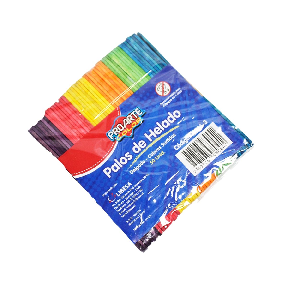 NEWTREE - Bolsa Palos de Helado de Madera Delgados 50pcs