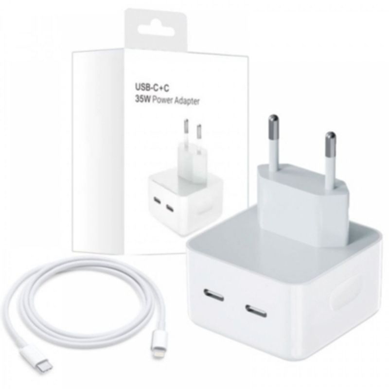 IRM - Cargador pared  Alternativo 35W  2 puertos USB-C