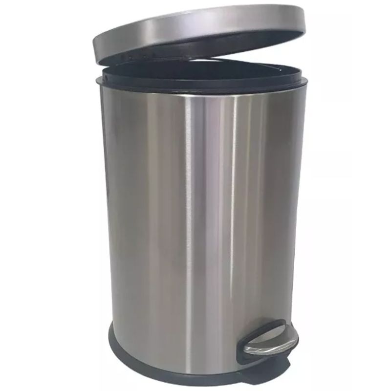 TAUMM - Basurero Papelero Pedal 20 Lts Acero Inoxidable