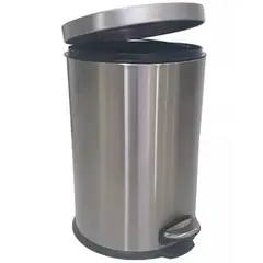 TAUMM - Basurero Papelero Pedal 20 Lts Acero Inoxidable