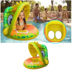 GENERICO - Flotador Inflable De Piscina Para Bebe Con Toldo Niño