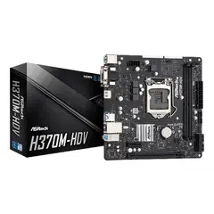 ASROCK - Placa Madre H370m-Hdv Socket 1151 8, 9 Gen (90-MXBF40-A0UAYZ)