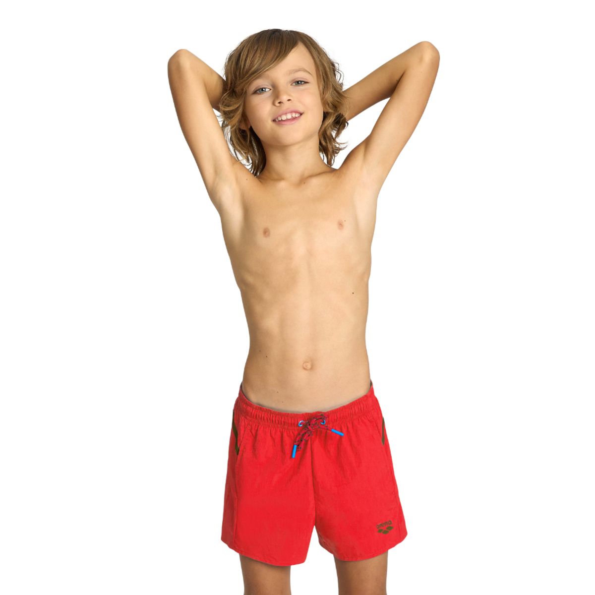 ARENA - Traje de Baño Niño Pro_File  Rojo Arena