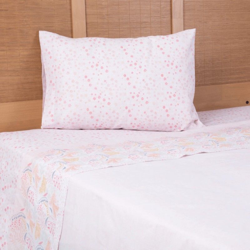 MASHINI - Sábana 1.5 Plazas 144 Hilos Estampada Catania