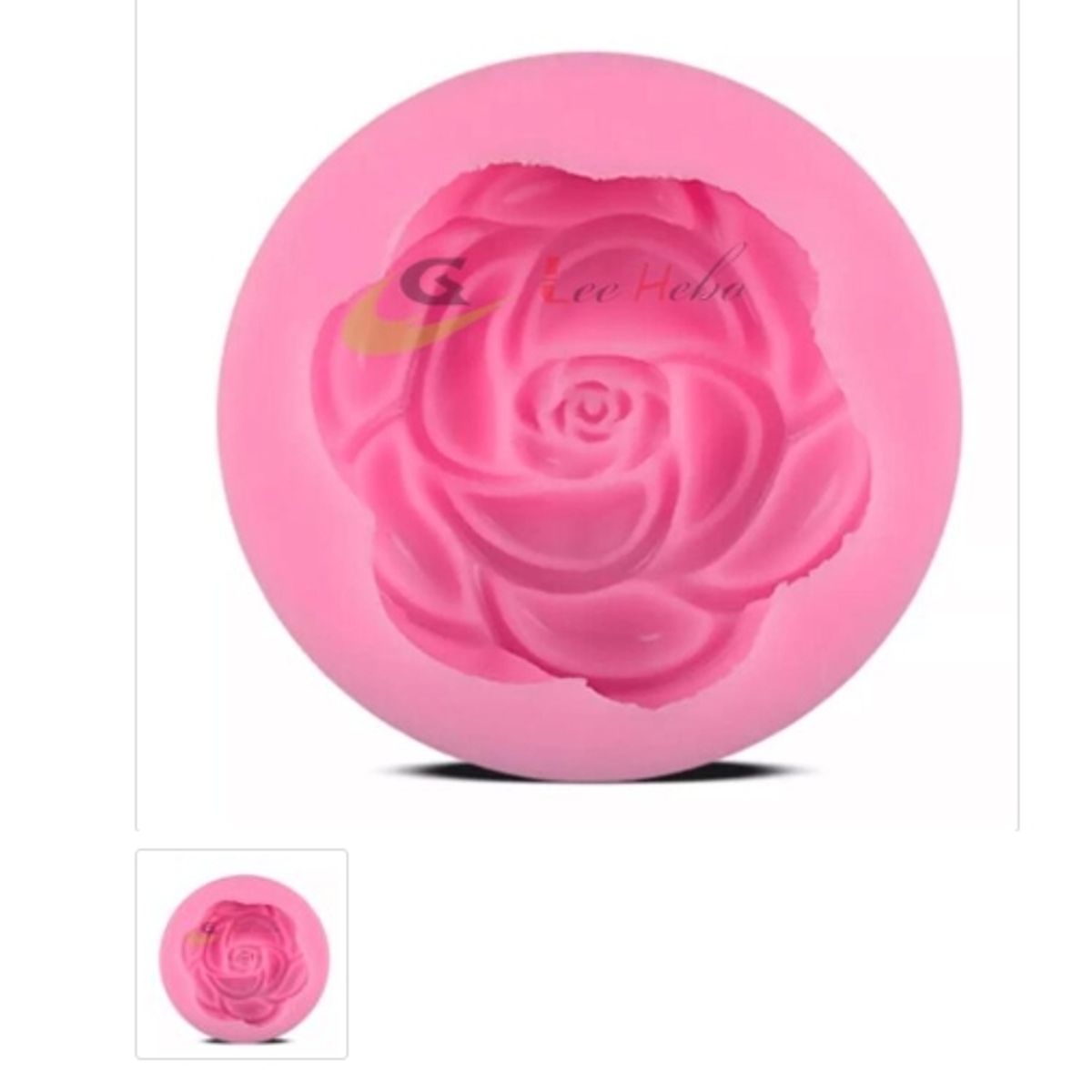 GENERICO - Molde Para Fondant Silicona Forma Rosa
