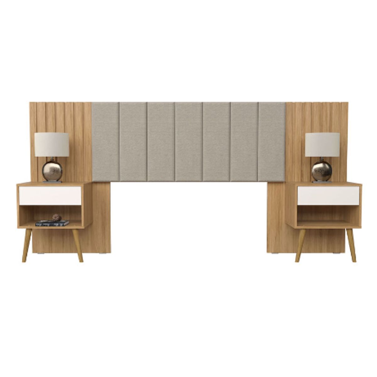 BE DESIGN - Set De Respaldo Zara Para Cama 2 Plaza Camaru