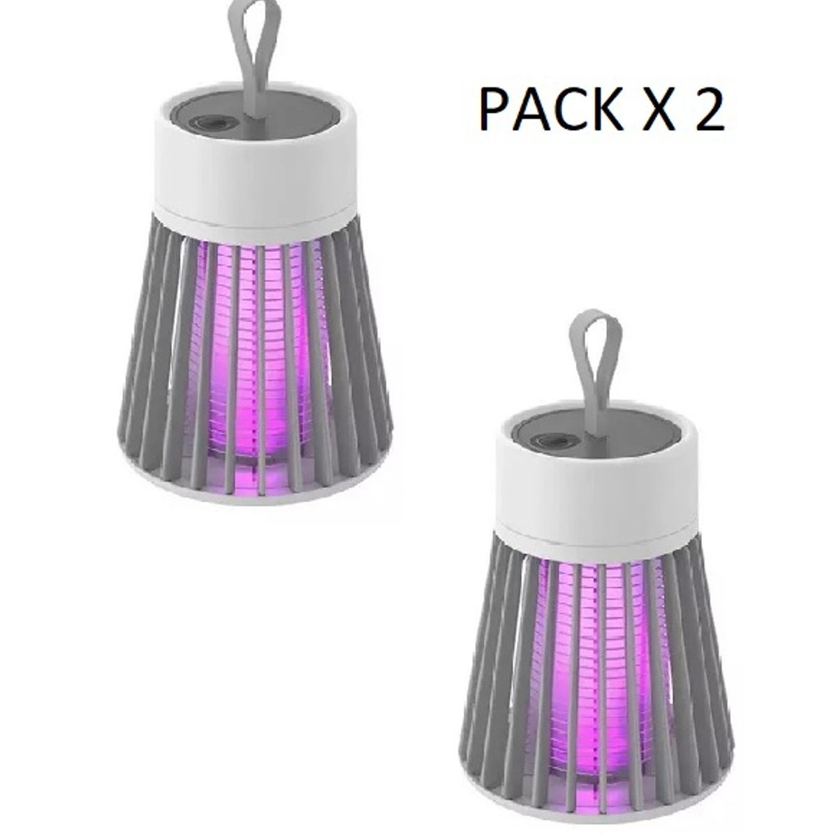 GENERICO - Pack X2 Lampara Mata Insectos Electrocutador Mata Zancudos