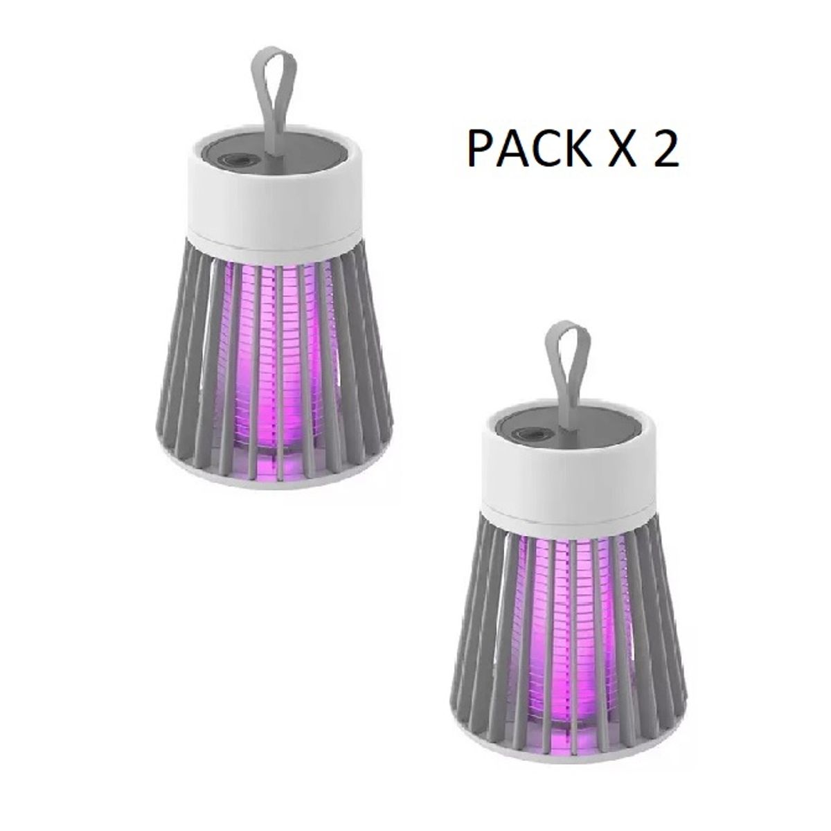 GENERICO - Pack X2 Lampara Mata Insectos Electrocutador Mata Zancudos