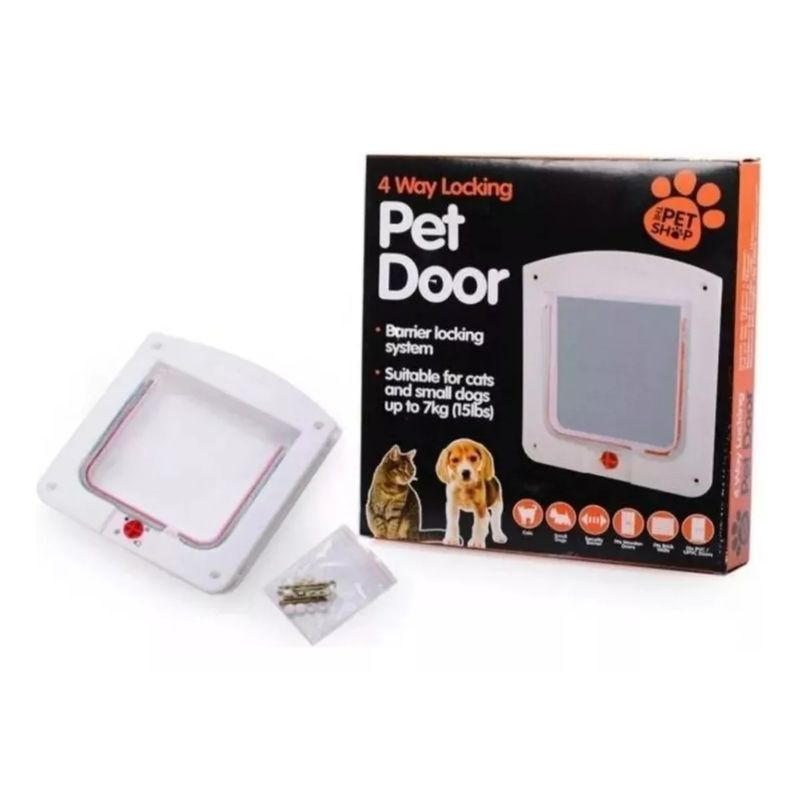 OEM - Puerta Para Mascota Perro Y Gato Interior y Exterior Patio