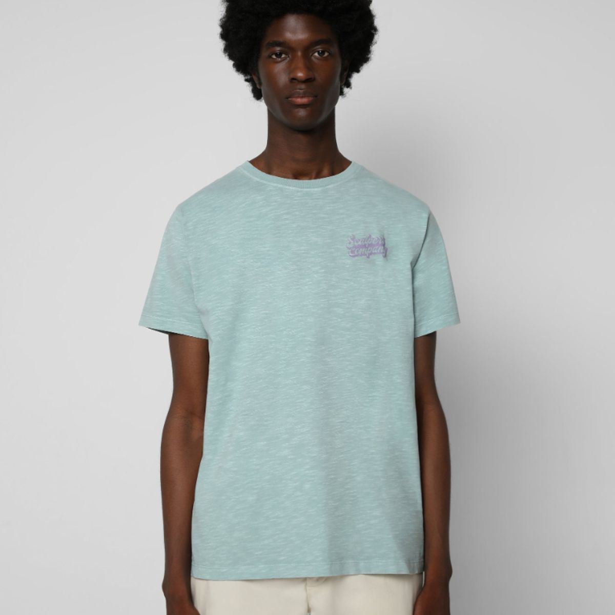 SCALPERS - Polera Flamé Logo Trasero Blue